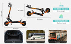 VREOM Z36-Adults Electric Scooter-5600W Motor 60V30AH Battery Off Road E-Scooter,75KM/H Speed 11'' Tire Foldable EScooter
