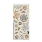 Gold Lace Tattoo Sticker Hanna Tattoo Tattoo Waterproof Temporary Tattoo Stickers Cool English Alphabet Fake Tattoos