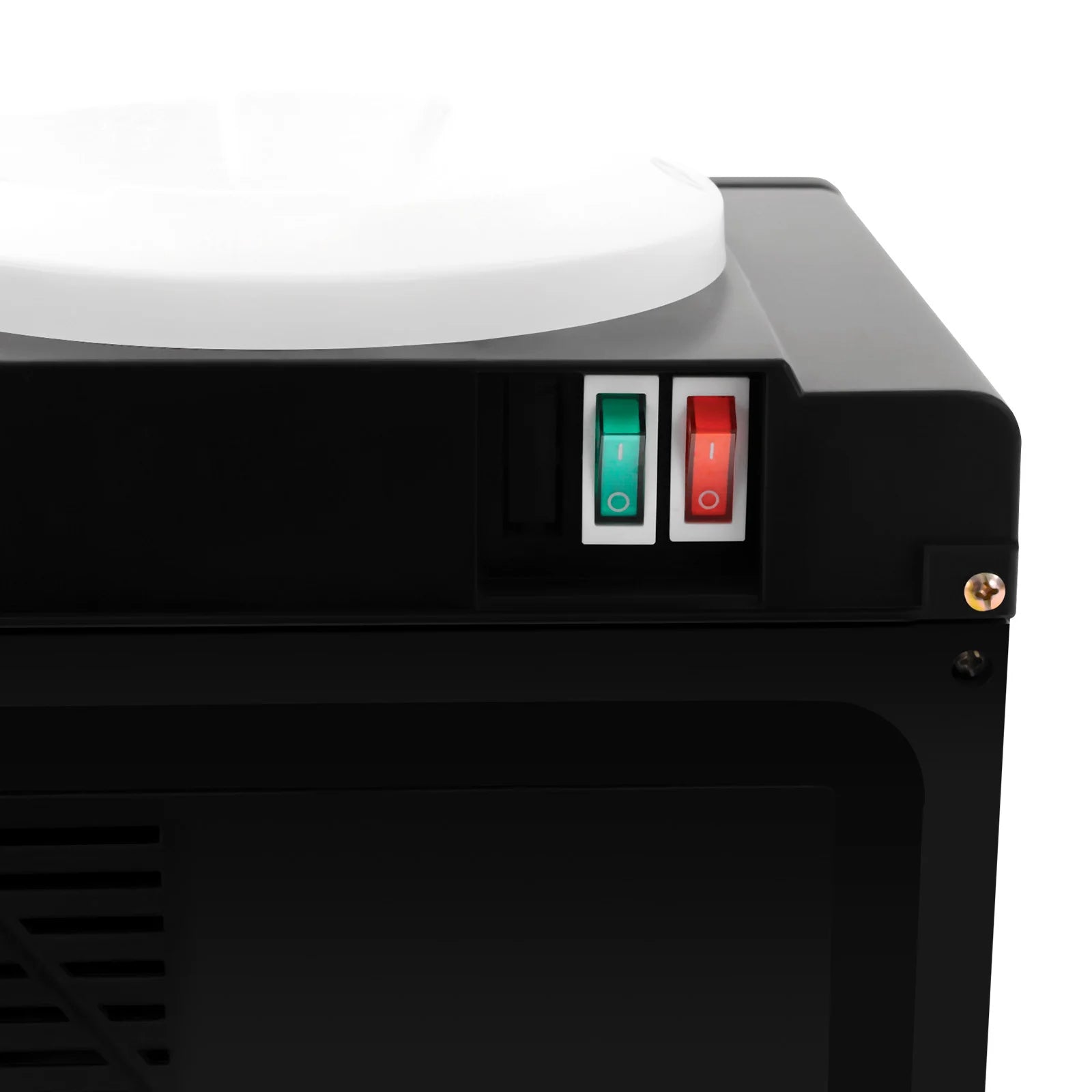 Compact Electric Water Cooler Fast Heating Hot Cold Desktop Dispenser with Removable Basin for Home Office Bedroom Use