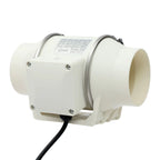 220V Duct Fan, Silent Inline Ventilation Exhaust Fan Air Ventilator for Kitchen/Bathroom/Bath, 2600rpm