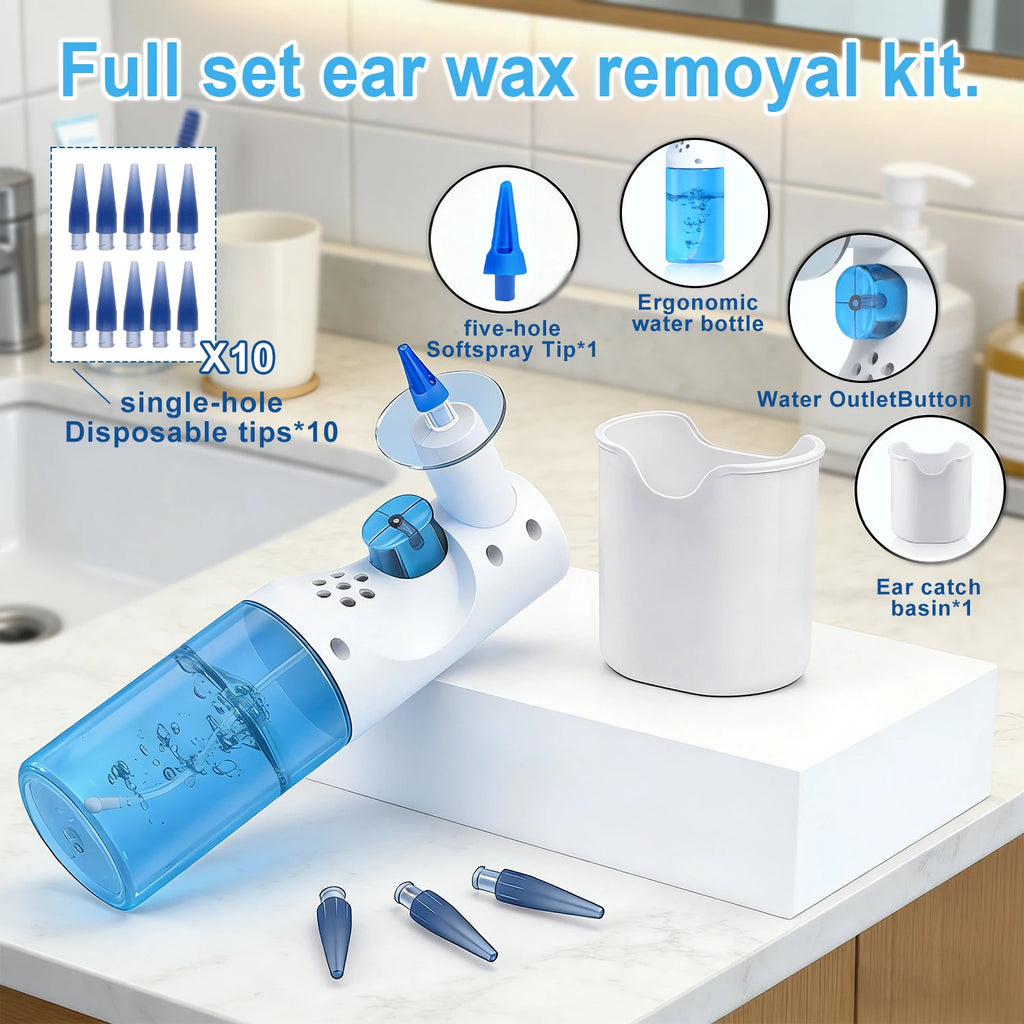 Portable Ear Wax Removal Tools Ear Irrigation Cleaner Home Ear Care Washing Cleaning Tool