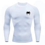 Men Compression Shirt Short Long Sleeve Quick Dry | All Season Workout Top for Gym Running Fitness UV Protection