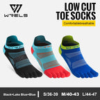 WRELS Toe Socks Running Socks for Men Women Athletic Breathable Five Finger Socks High Performance Athletic  Five Toe Socks