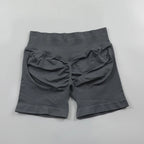 Impact Shorts 4.5" Seamless High Stretch Low Ribbed Band Subtle Glute Contour Shorts Fitness Workout Yoga Gym Shorts