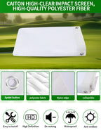 Caiton Golf Impact Screen - Silent HD, Tear-Resistant, Indoor & Outdoor Swing Training, Easy Setup, Anti-Strike, Various Sizes