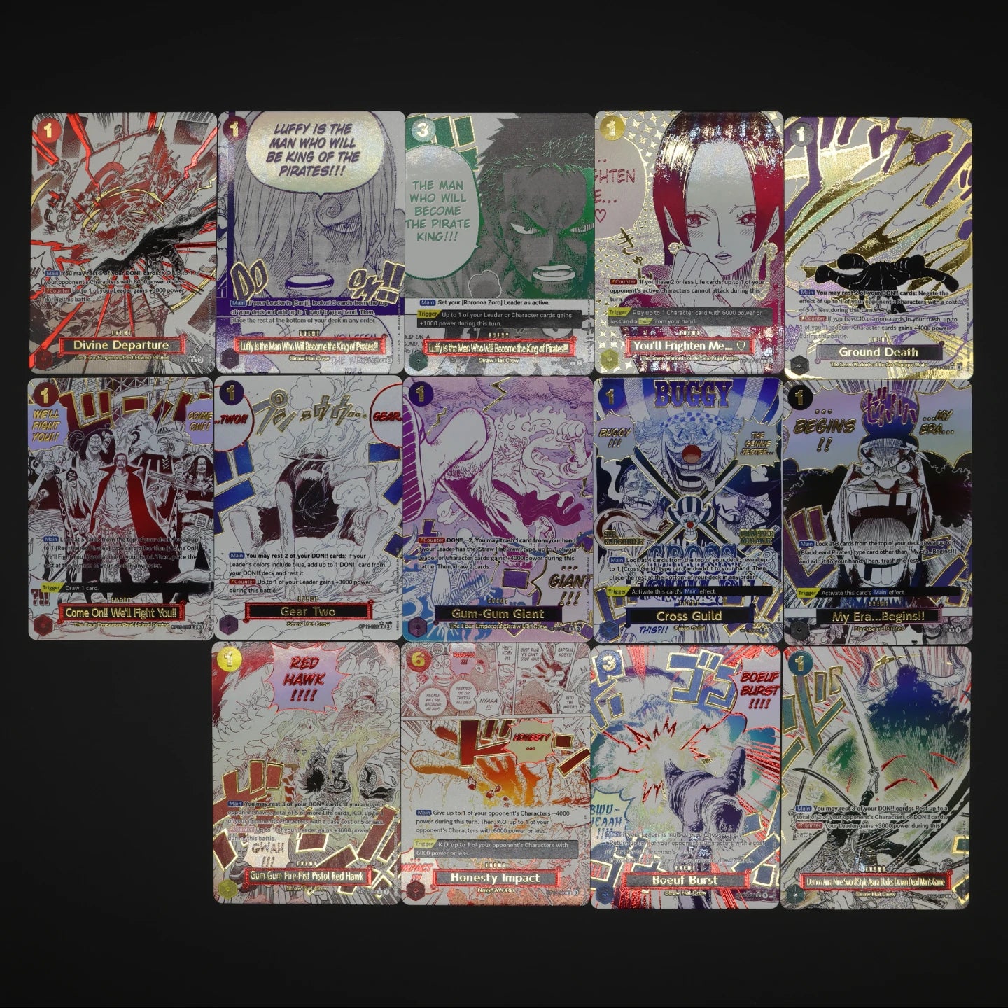One Piece TCG OPCG English Manga Event Card Set Gear 2 DDM GGG Ground Death Frighten Me OP09 OP10 OP11 OP12 OP14 Gold Stamping Main image