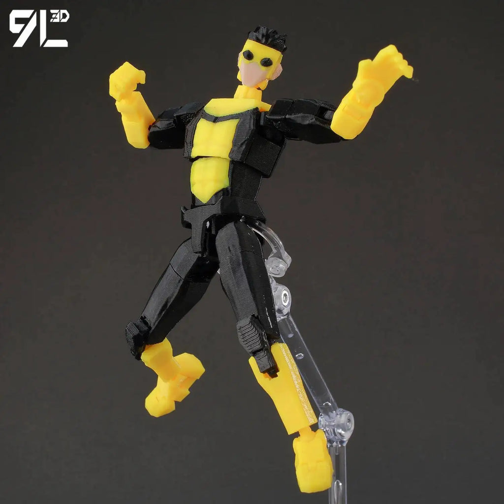 9L3D Lucky 13 Invincible Boy Conquer Omni Action Figure 3D Printed Anime Model Multi-Jointed Poseable Collectible Toy Gift Fan