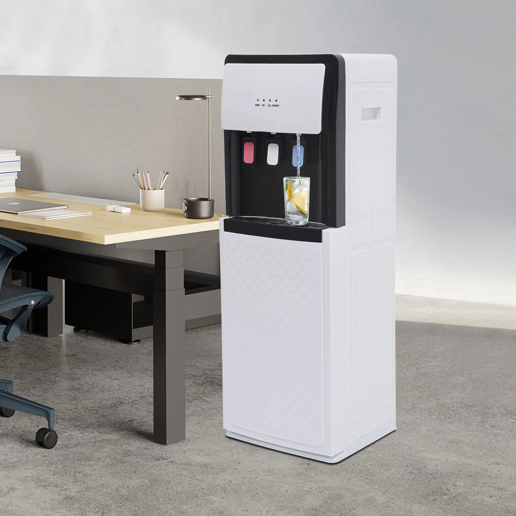 Bottom Loading Water Dispenser Versatile Freestanding Hot&cold Water Dispenser for Office, Home, Living Room White