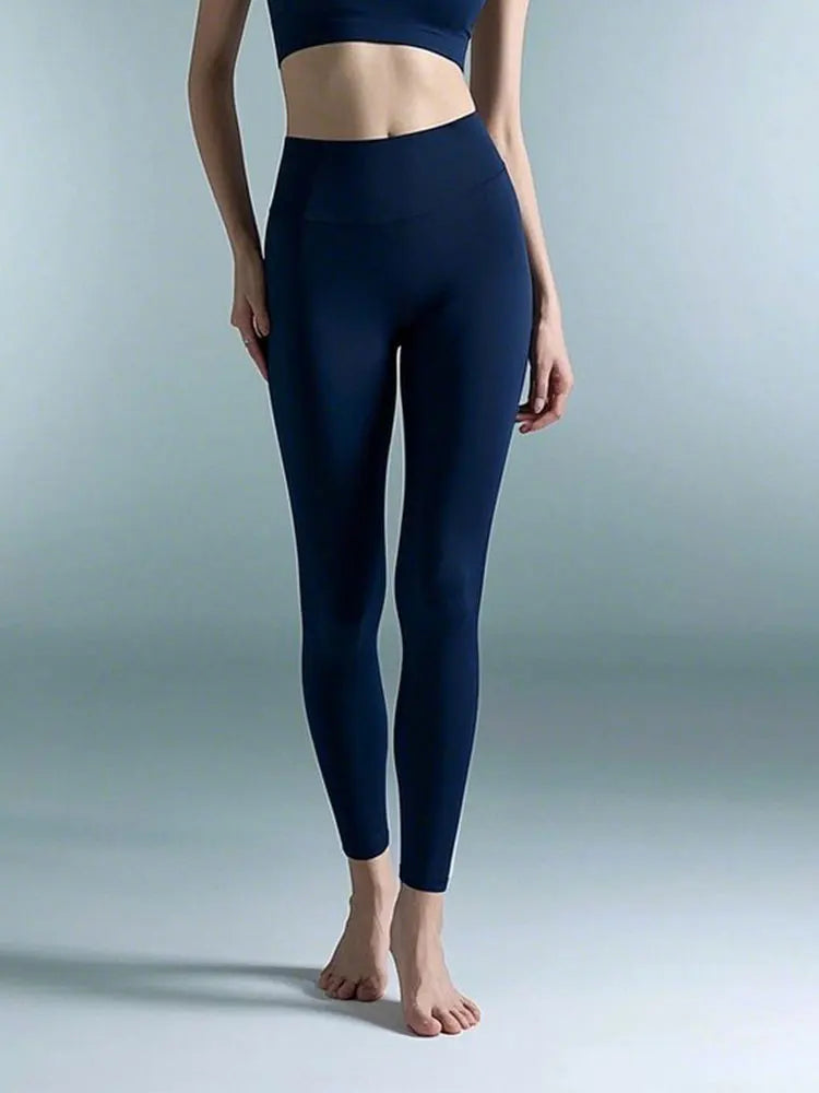Summer Sale High-Waist Yoga Pants - 4-Way Stretch Quick-Dry Leggings for Running Cycling Gym Workout