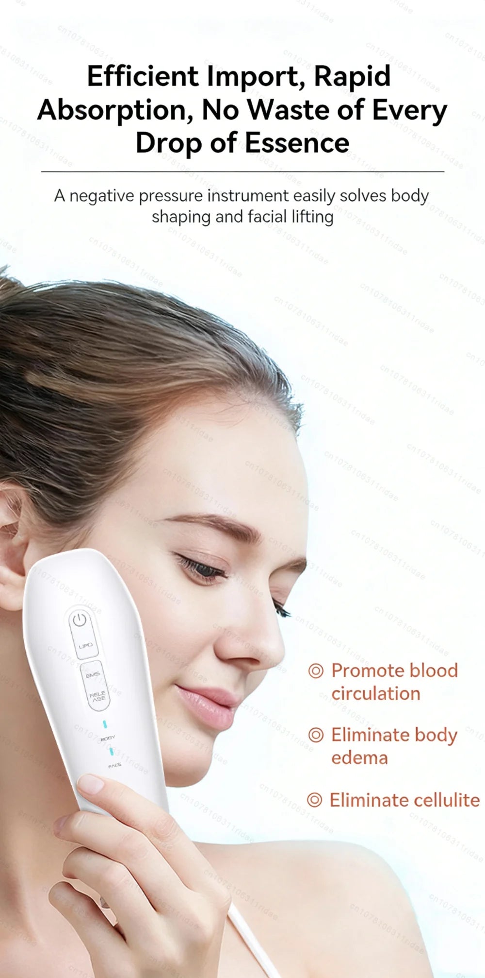 Electric Fat Cellulite EMS Removal Abdomen Massage Device Strong Suction Deep Tissue Body Sculpting Massager Tool Anti Cellulite