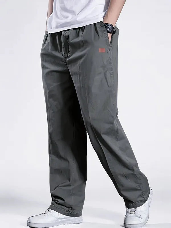 2025Mens Casual Jogger Pants Relaxed Fit Cargo Pants Drawstring Sweatpants Hiking Outdoor Twill Sport Pants Main image