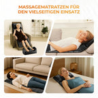 Shiatsu Massage Mat, Full Body Vibration Heating, Deep Tissue Pain Relief for Back Neck Legs, Massager Pad for Home Office Use