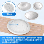 VELPEAU Baby Umbilical Hernia Belt, Newborn Belly Button Navel Band with 3 Compression Pads, Abdominal Binder Support for Infant