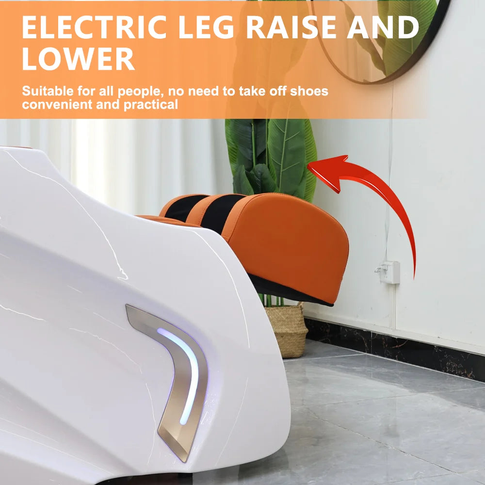Luxury Electric Massage Head Spa Therapy Hair Salon Washing Shampoo Bed