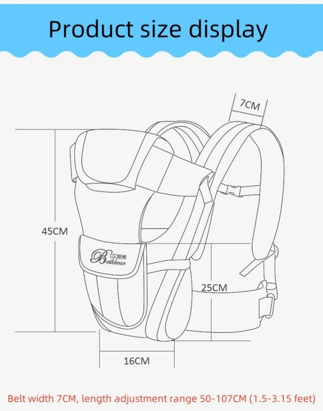 Baby Carrier Backpack 4 in 1 Things for Babies Accessories Kangaroo Accessory Sling Stuff Children's Newborn Infant Ergonomic