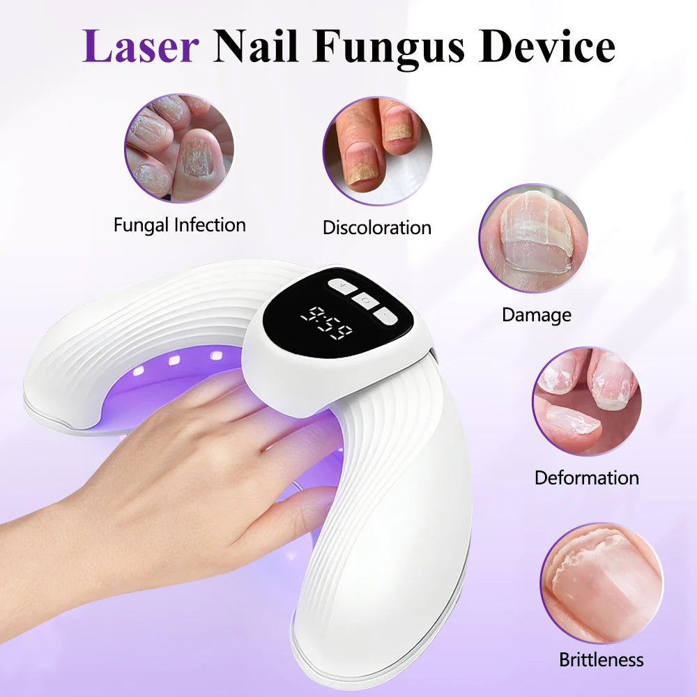 Household Fungal Nail Laser Device Wireless Foot Repair Toenail Fingernail Anti Fungus Infection Paronychia Onychomycosis Care