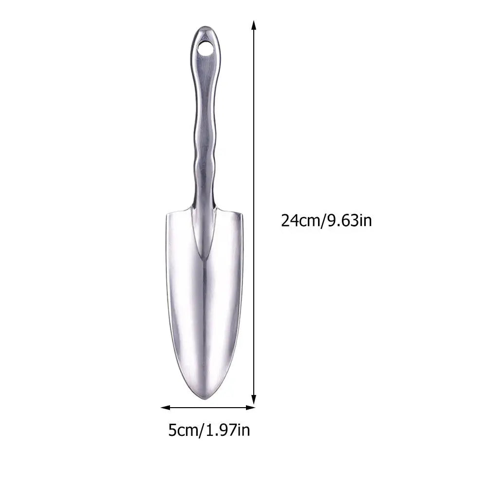 Multifunctional Gardening Shovel Aluminum Alloy Transplanting Tool for Soil Loosening Weeding Planting Bonsai Garden Spatula