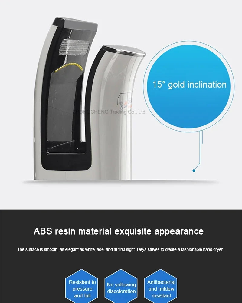 Full New Hand Dryer Induction Hotel Restauran High Speed Jet-type Hand Drying Machine Double-sided hand dryer 220v