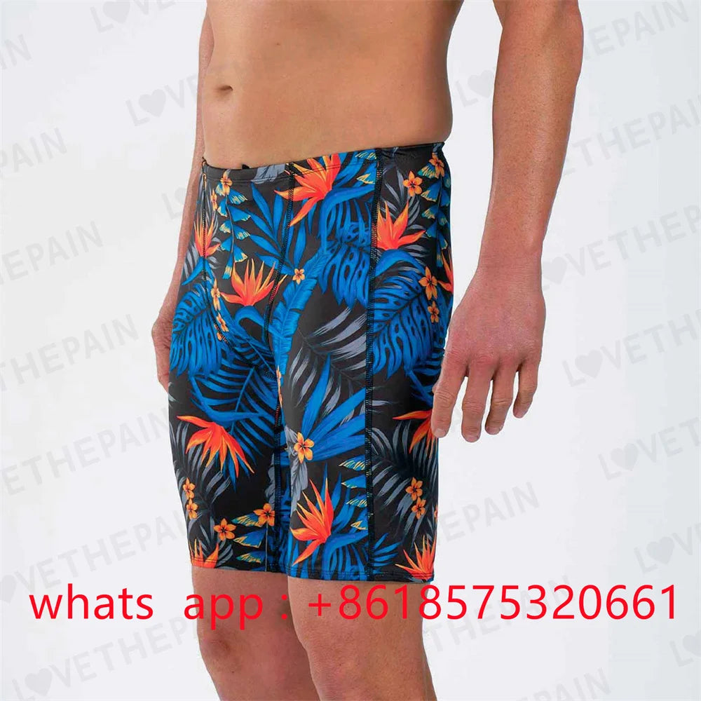 Zootekoi Men Swimwear Training Swim Shorts Beach Trunks Swimming Pants Swimsuit Jammer Summer Sports Surf Pantalones Shorts 2024 Main image