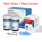 Sinocare Safe AQ pro Ⅰ Blood Glucose Meter Glucometer Kit Diabetes Tester Medical Blood Sugar Meter or Only Test Strips Lancets