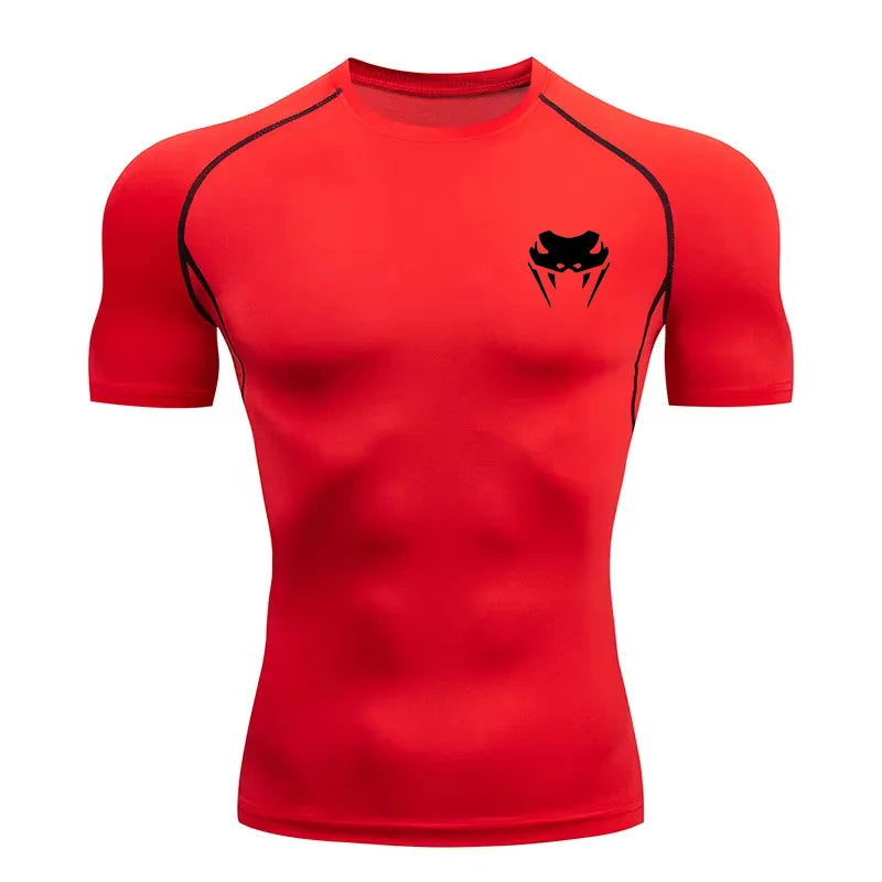 Men Compression Shirt Short Long Sleeve Quick Dry | All Season Workout Top for Gym Running Fitness UV Protection