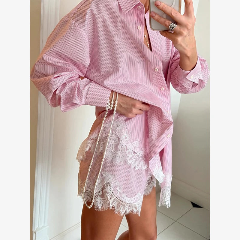 Women Solid Lapel Full Sleeves Pant Suits Chic Single Breasted Wide-leg Long Pants Sets 2026 Lady  Casual Daily Loose Fit Outfit