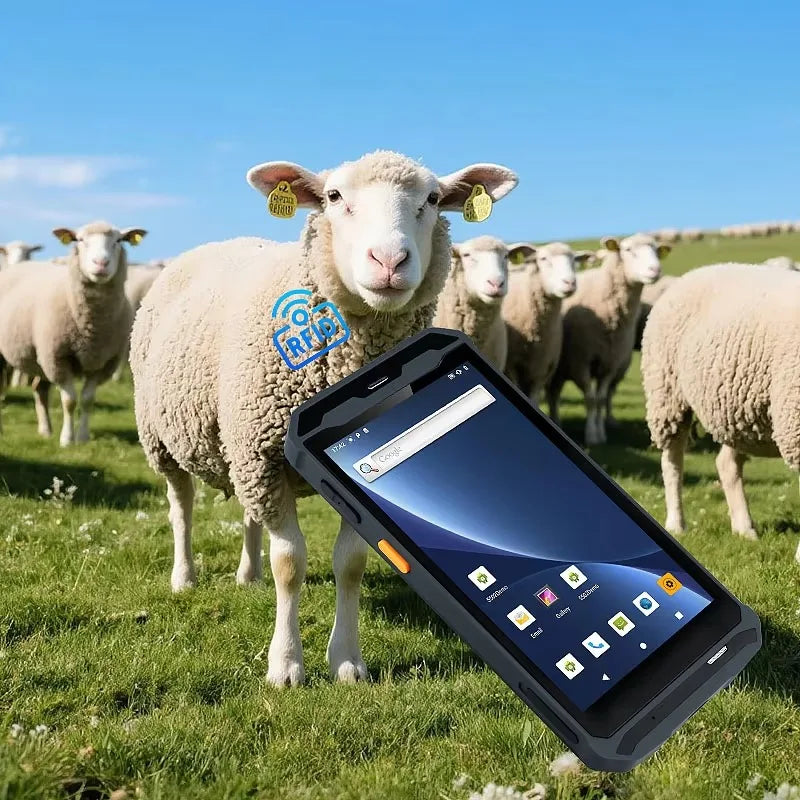 Handheld 125khz-134.2khz RFID Animal Ear Tag Reader Android PDAs Scanner for Cattle/goat Dairy Farm Livestock Data Management Secondary image