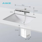 AIKE Airblade Tap Hand Dryer Automatic Bathroom Hand Washing and Drying Machine Washroom Faucets Air Tap Powerful Hand Dryer