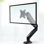 U2JE Single Stand Mount Heavy-Duty Fully Adjustable Desk Clamp Arms for Computer Screens Fits Most 13-27'' Monitors