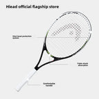 HEAD Tennis Racket Beginner Carbon Composite One-Piece Racket College Students Exercise Sports