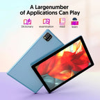 Latest Global Version Android 15 Tablet, 10-inch Tablet, Quad-core Processor, 1280*800 Resolution, 12 (3+9) GB RAM, 64GB Storage