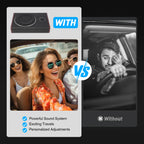 8 Inch Ultra Slim Car Subwoofer Under Seat 12V 600W Car Active Subwoofer Compact Car Bass Audio Car Stereo Amplifier Speaker