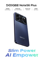 Global Version DOOGEE Note56 Plus Android 16 Smartphone 48GB+256GB 6150mAh Large Battery 6.56'' 90Hz Display 50MP Camera NFC