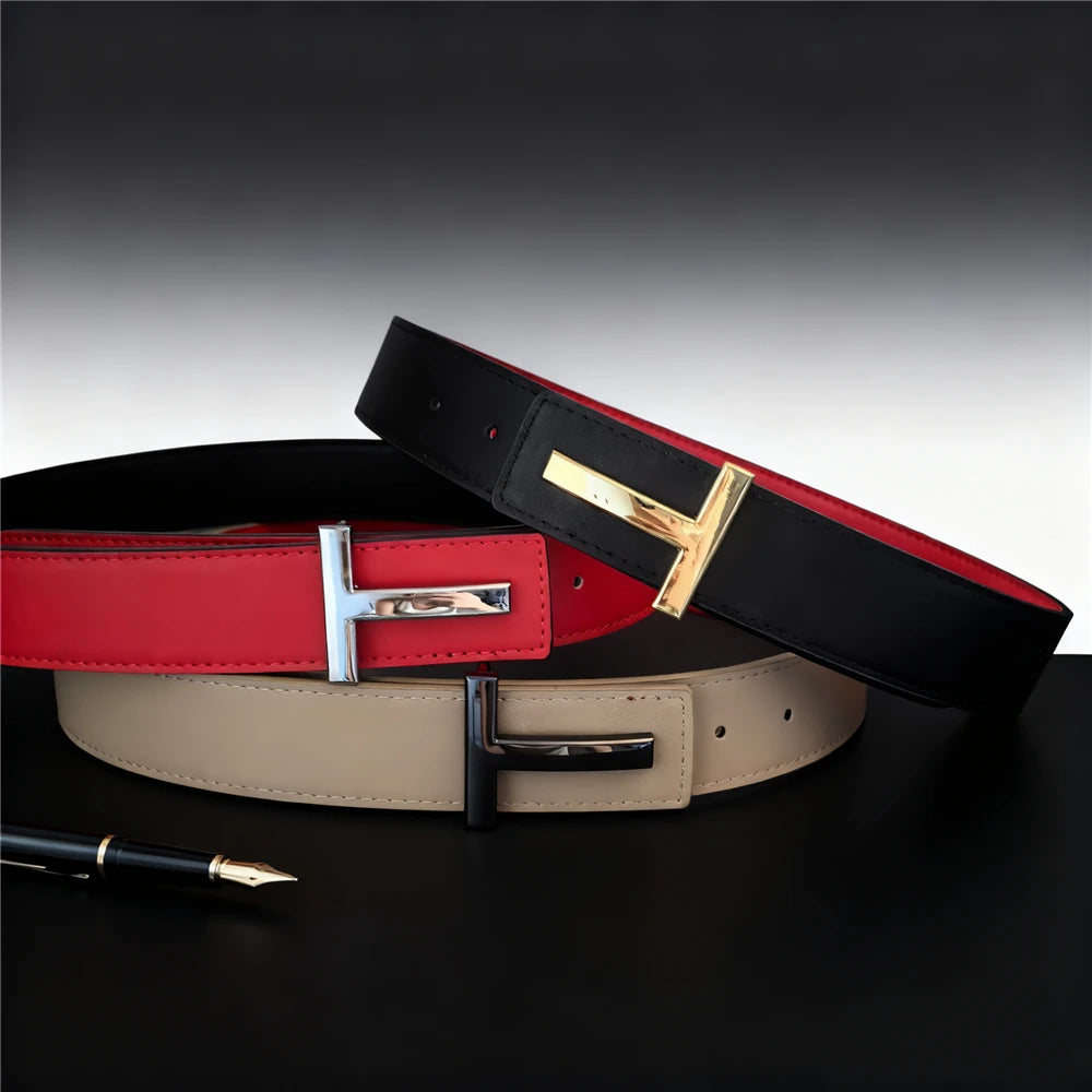 2026 Width 3.8cm Famous Brand Belt Men Top Quality Luxury Leather Belts for Men Strap Metal Belt Fashion Women's Belt jeans Main image