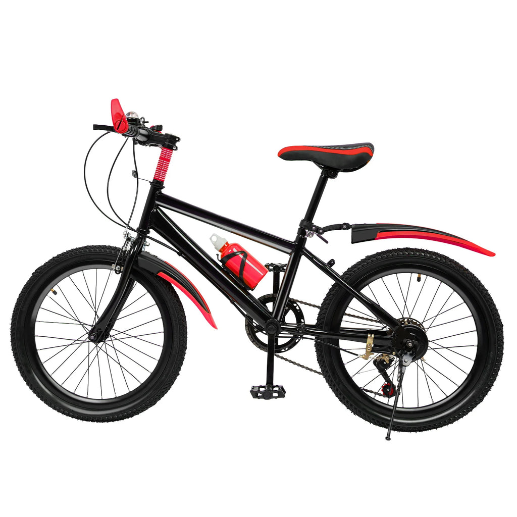20"  7 Speeds Mountain Bike Kids Bicycle Dual-Disc Brakes Unisex Children's Bicycle Height Adjustable MTB Boys Girls Riding Bike