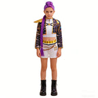 4 5 6 7 8 9 10 11 12 Years K-POP Girls Clothing Sets Cosplay 3Pcs Girls Suits Korean Version Birthday Party Costume Kids Clothes