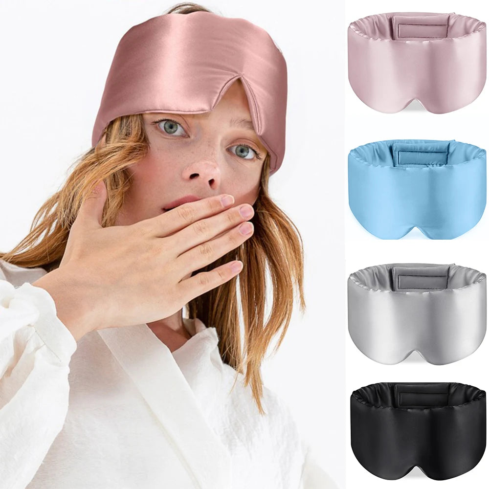 Mulberry Silk Blackout Sleeping Eye Mask Soft And Non-Intraocular Pressure Sleeping Mask Suitable For Side Sleep Adjustable Main image