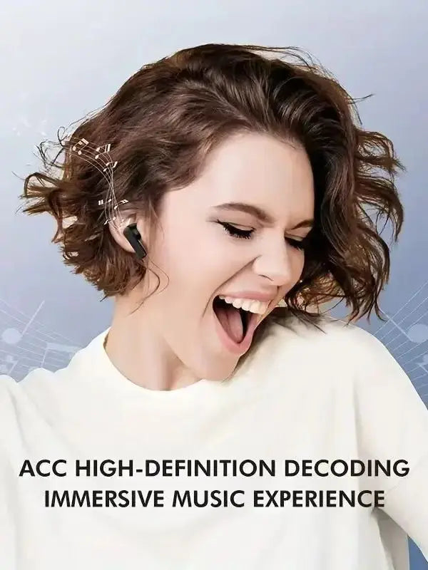 MINI5 Wireless earphones, Bluetooth 5.3 headphones with stereo bass, in-ear headphones with microphone 20-hour playback time
