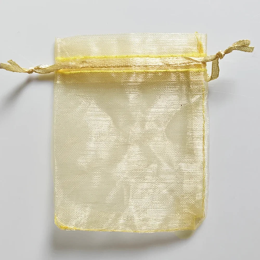 25/50/100pcs Organza Gift Bag Multicolor Drawstring Pouches For Candy Jewelry Bag Packing Wedding Gift Bags Organza Bag