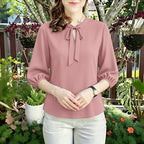 Summer Solid Color Blouse 2026 ZANZEA Women Tops Trend Casual O Neck Short Sleeve Blusas Female Elegant OL Work Shirt Mujer