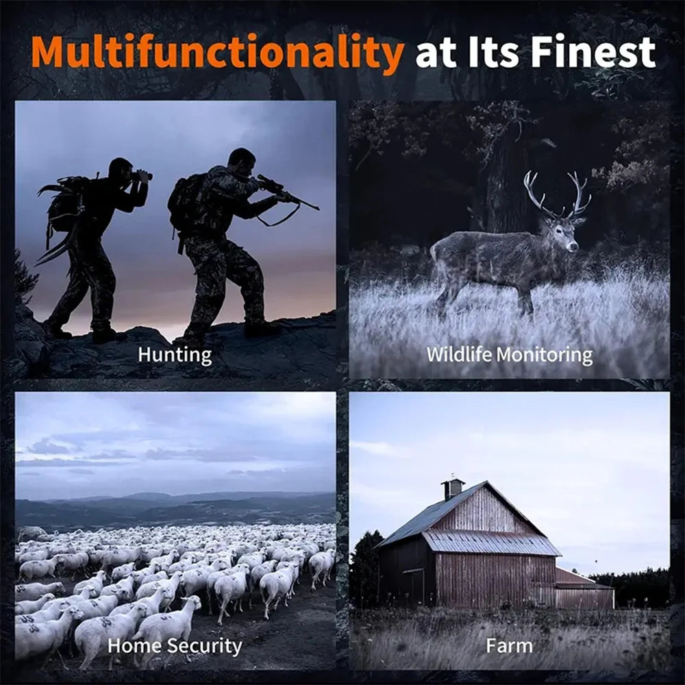 1080P Binocular Infrared Night-Visions Device 5X Binocular Day Night 850nm IR LED Photo Video Taking Digital Zoom for Hunt,Boat
