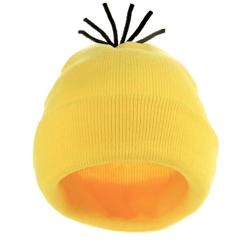 Disfraz disguise Funny Halloween Costume Accessories Adult,Goggles Glasses/Yellow Beanie/Gloves for Men Women Cosplay Party Set
