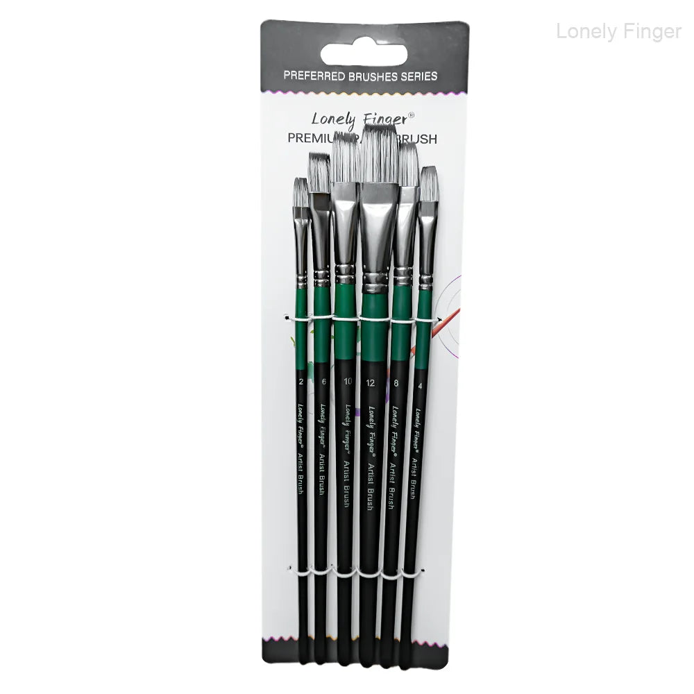 6/24/30Pcs Artist Paint Brush Set for Watercolor, Acrylic, Oil and All Media, Suitable for Canvas, Paper, Ceramic, Nylon Hair, W