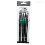 6/24/30Pcs Artist Paint Brush Set for Watercolor, Acrylic, Oil and All Media, Suitable for Canvas, Paper, Ceramic, Nylon Hair, W