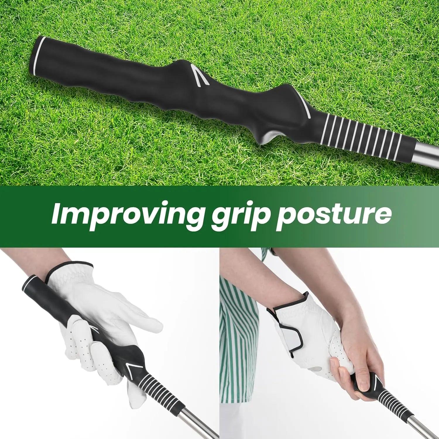 Golf Retractable Swing Trainer Golf Swing Retractable Stick Superior Golf Training Aid, Strength Training for Improved Shot Swin