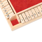 Four-Sided Flip Card Games Intellectual Educational Game Box Dice Toys Parent-Child Games Shut Wooden Number Game Board Games
