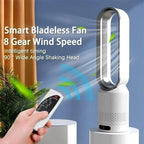 2026 Ultra-Silent Bladeless Fan Air Purification & Circulation Tower Fan for Dormitory Desk Floor Bedroom