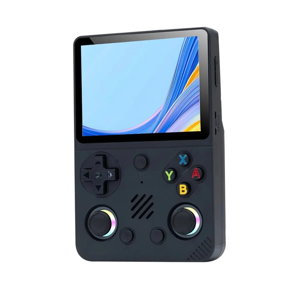 ABZJ RG36PRO Handheld Game Console 3.5 Inch IPS Screen Mini Arcade RGB Light 3D Joystick Support 10+ Simulators Game Player A