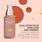 Herbal Self Tanning Essence Spray Sunless Tanning Enhance Skin Melanin Liquid Bronzer Natural Tanner For Body Face Nourishing