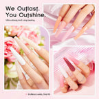 Poly Gel Nail Colors: 12 Colors Nail Extension Gel Kit Bright Rainbow Pink Purple Blue Color Collection Poly Gel Nail Kit